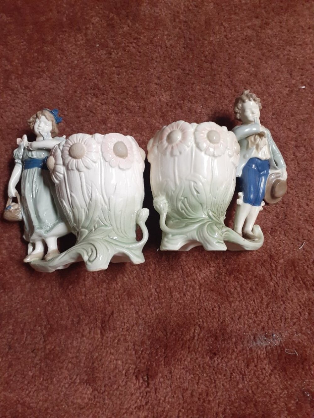 vtg German porcelain planter